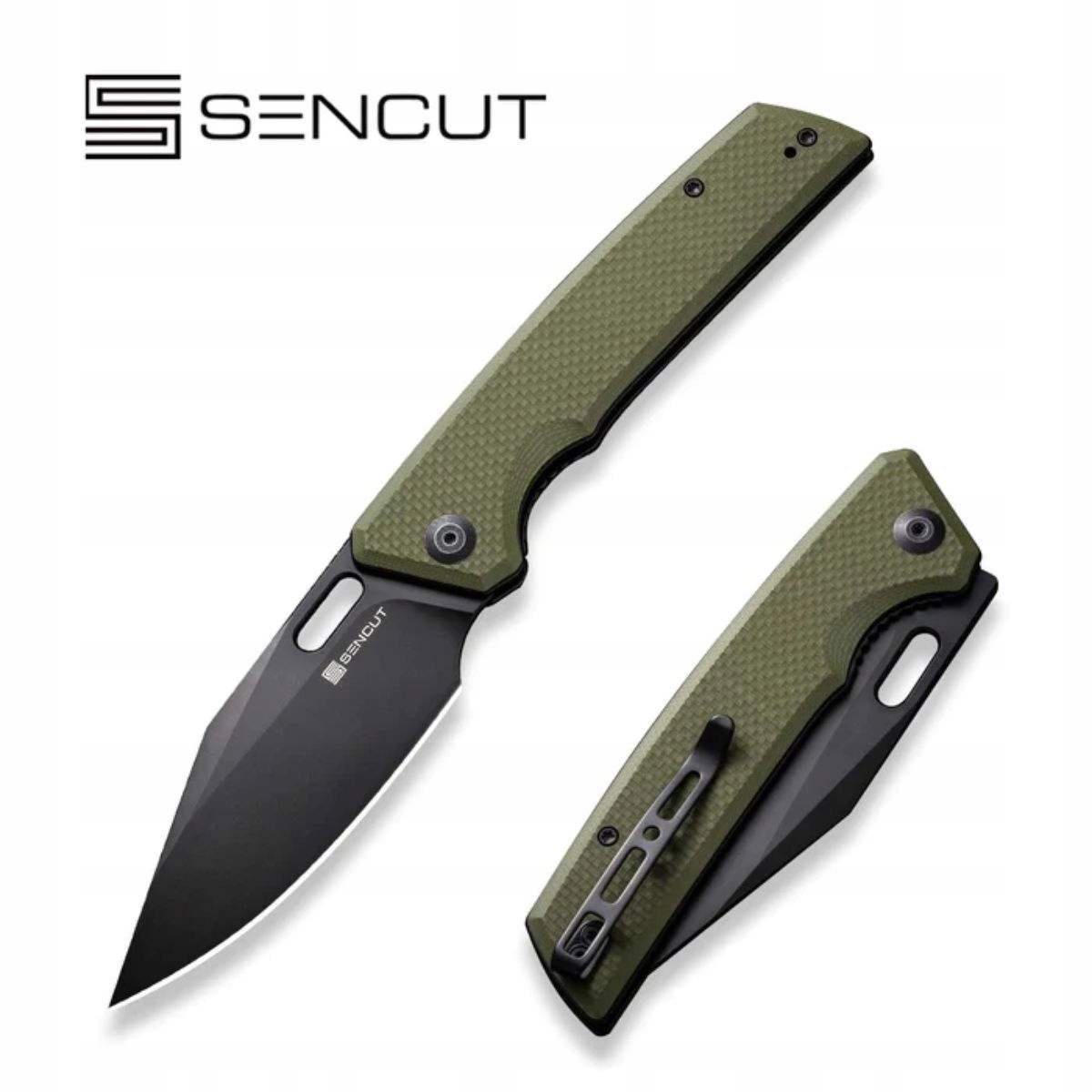 Zavírací Nůž Sencut GlideStrike Od Green G10, Black 9Cr18MoV (S23018-3)