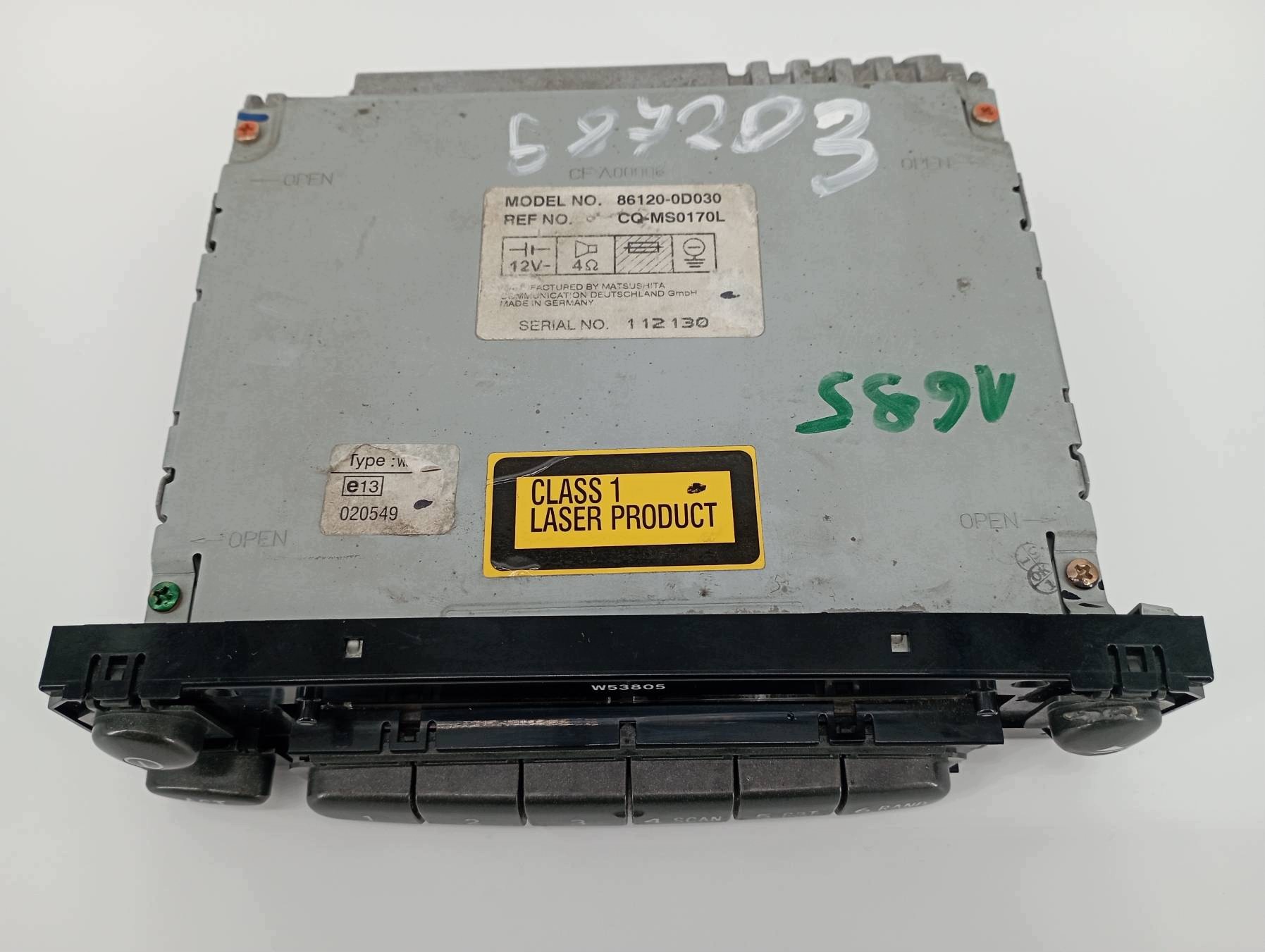 RADIO 861200D030 Toyota Yaris e (1999-2005)