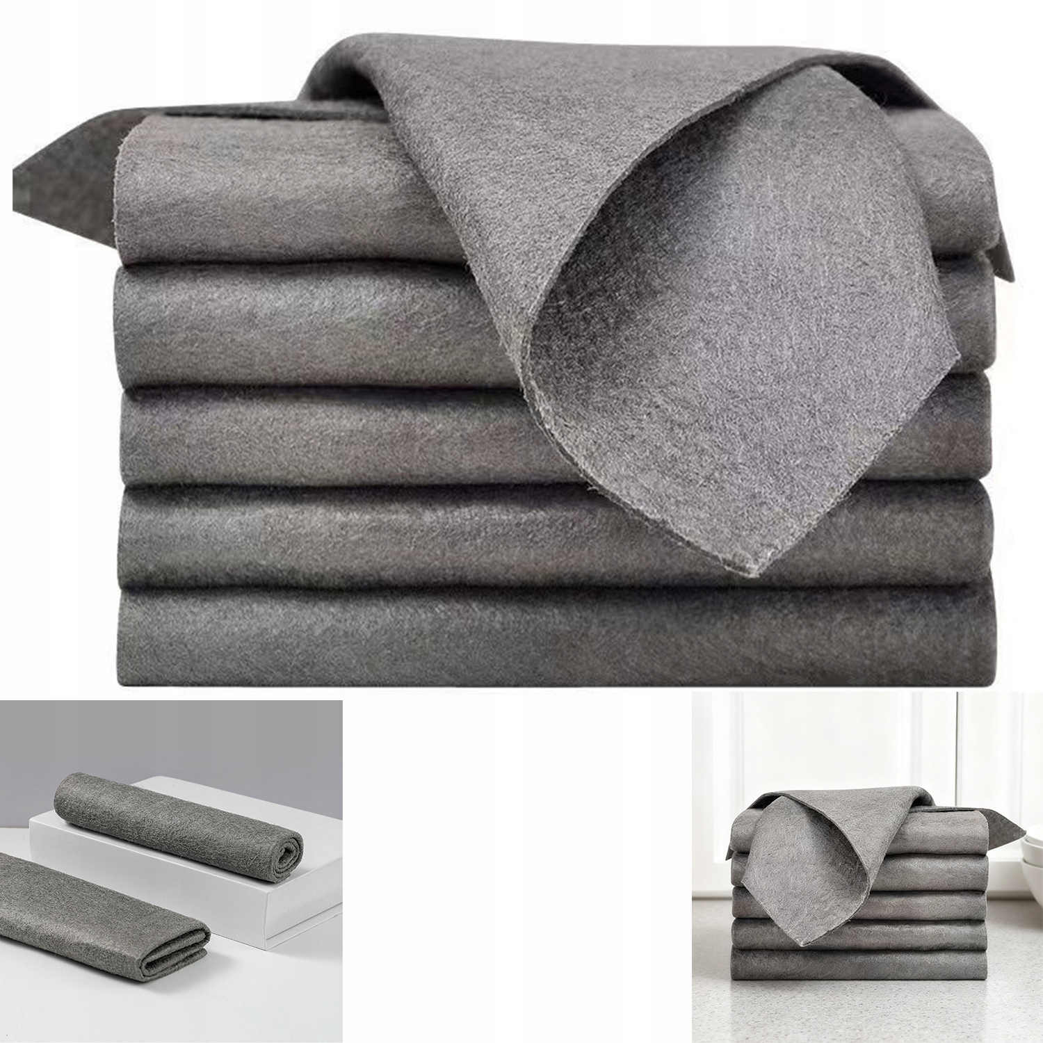 Levně 5 x Magické Utěrky Na Mytí Skel Oken Bez Šmouh 30x40 cm