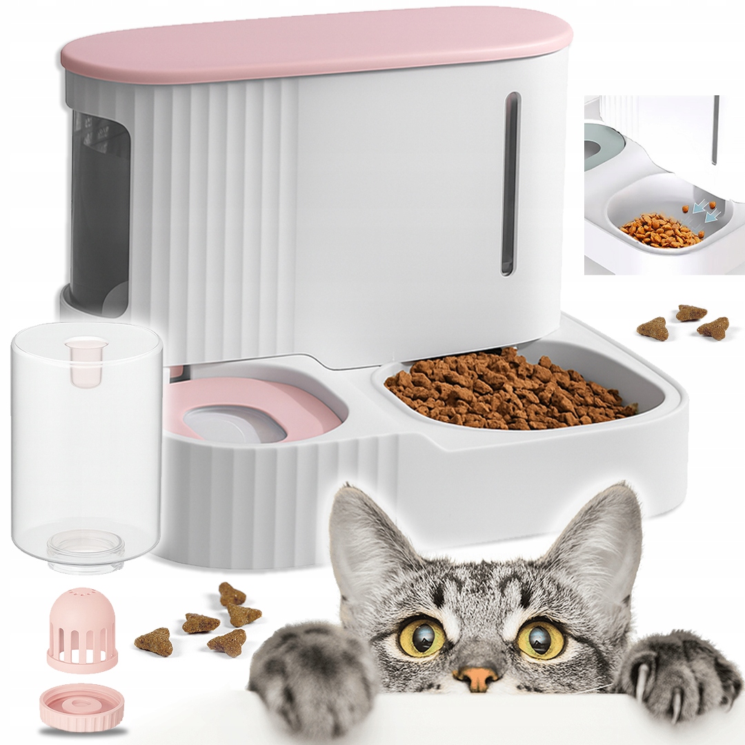 Automatická Výdejník Vody Na Vodu A Dávkovač Pro Psa Kočku 3,85 L Růžová