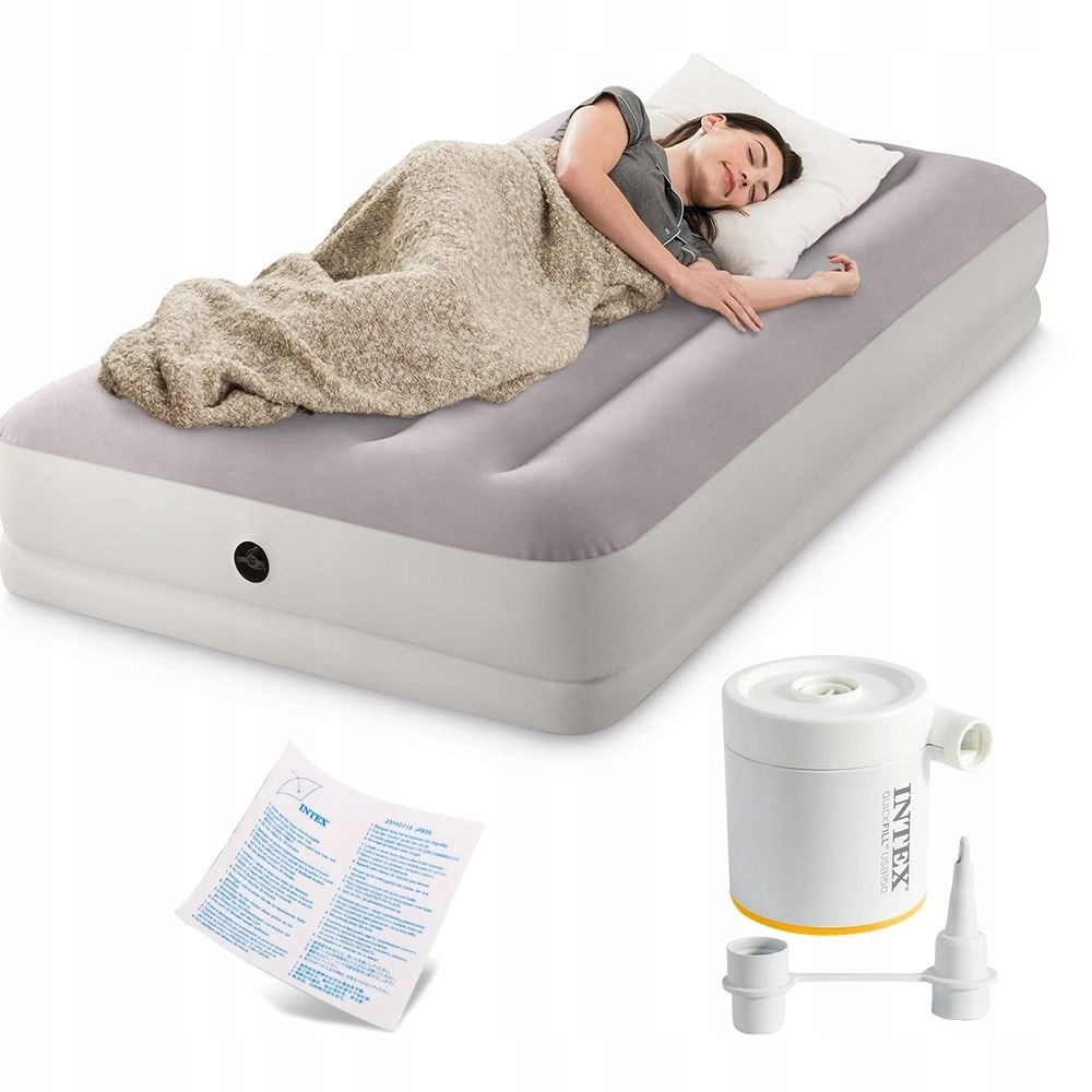 Matrace nafukovací na spaní 191x99x30 cm jednolůžková s Usb pumpou Intex 641