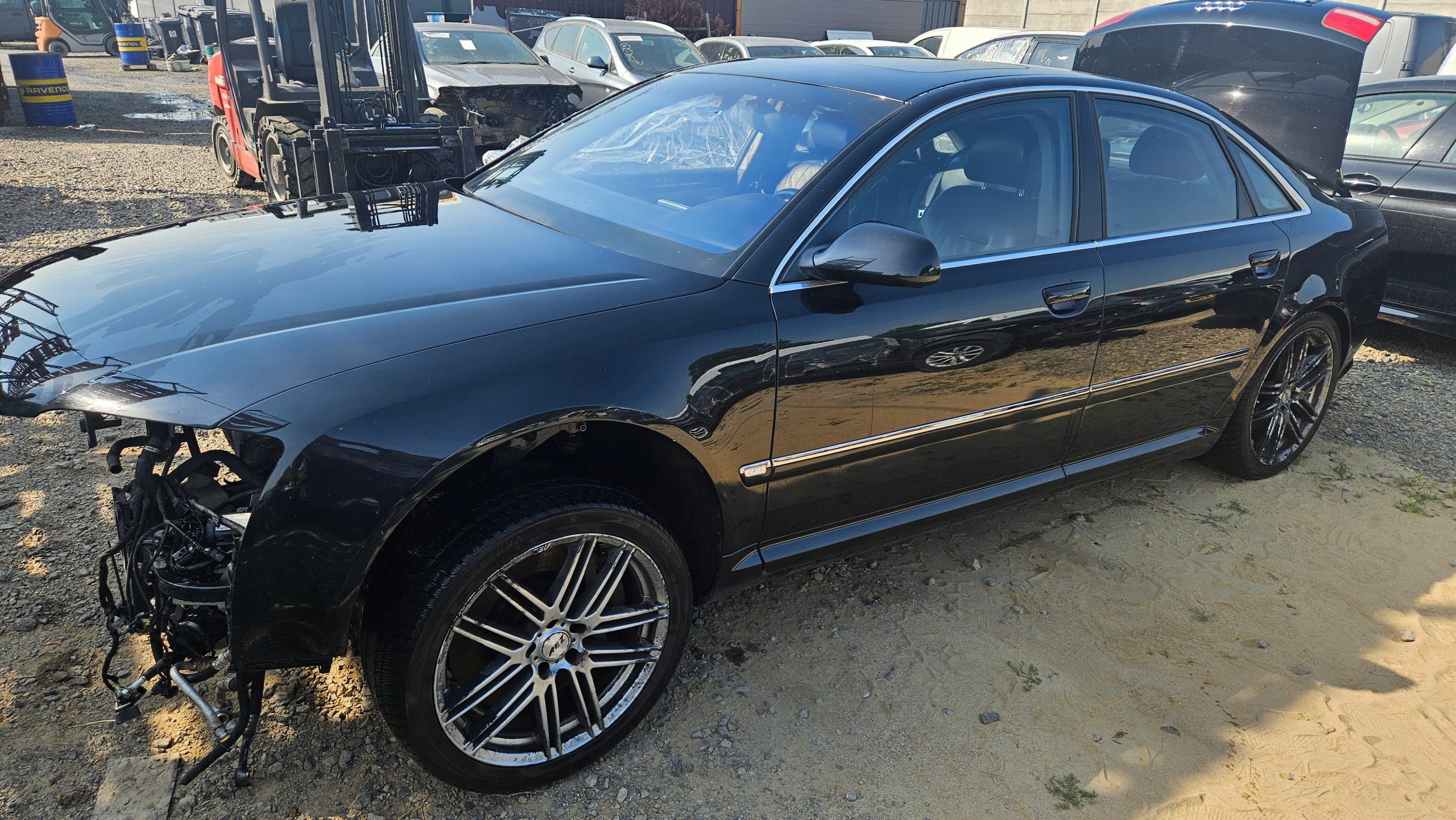 AUDI A8 D3 door left rear part complete colour LZ9W EUROPA