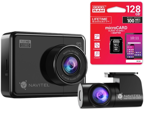 Wideorejestrator Navitel R9 Dual Sony + 128GB