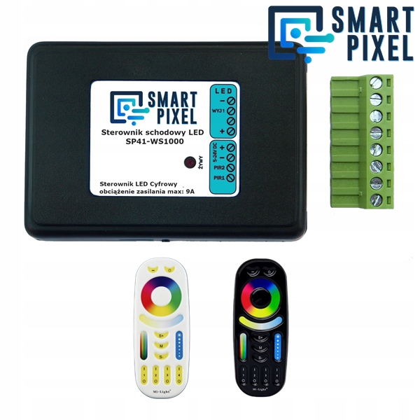 Schodiskový ovládač SmartPixel SP41-WS1000 pre digitálne Led pásky Rgb 5-24V