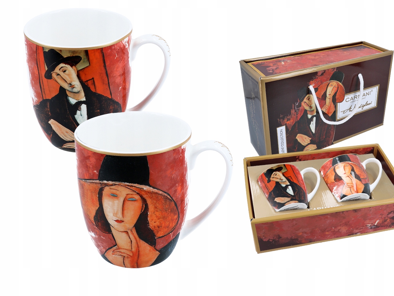 

Komplet dwóch kubków 450ml A. Modigliani, Kobiet