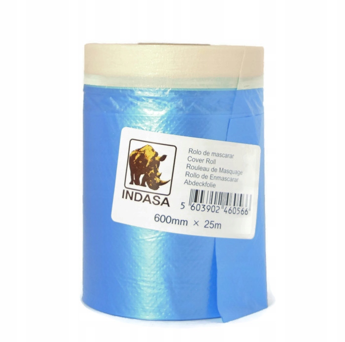 INDASA taśma z folią maskującą 600 mm x 25 m