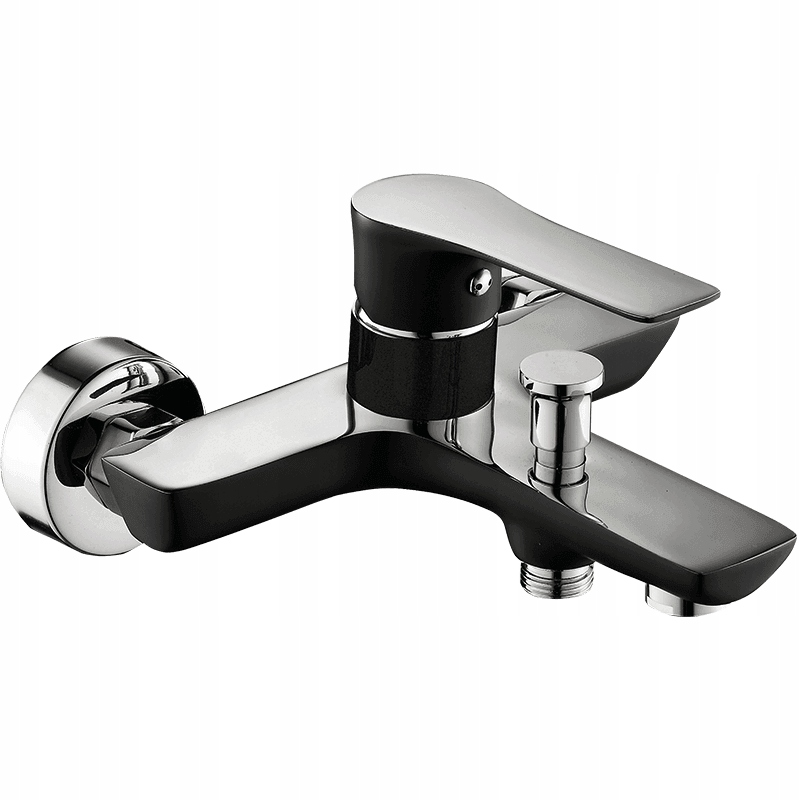 

Bateria Wannowa Czarna Chromowa Laveo Raila