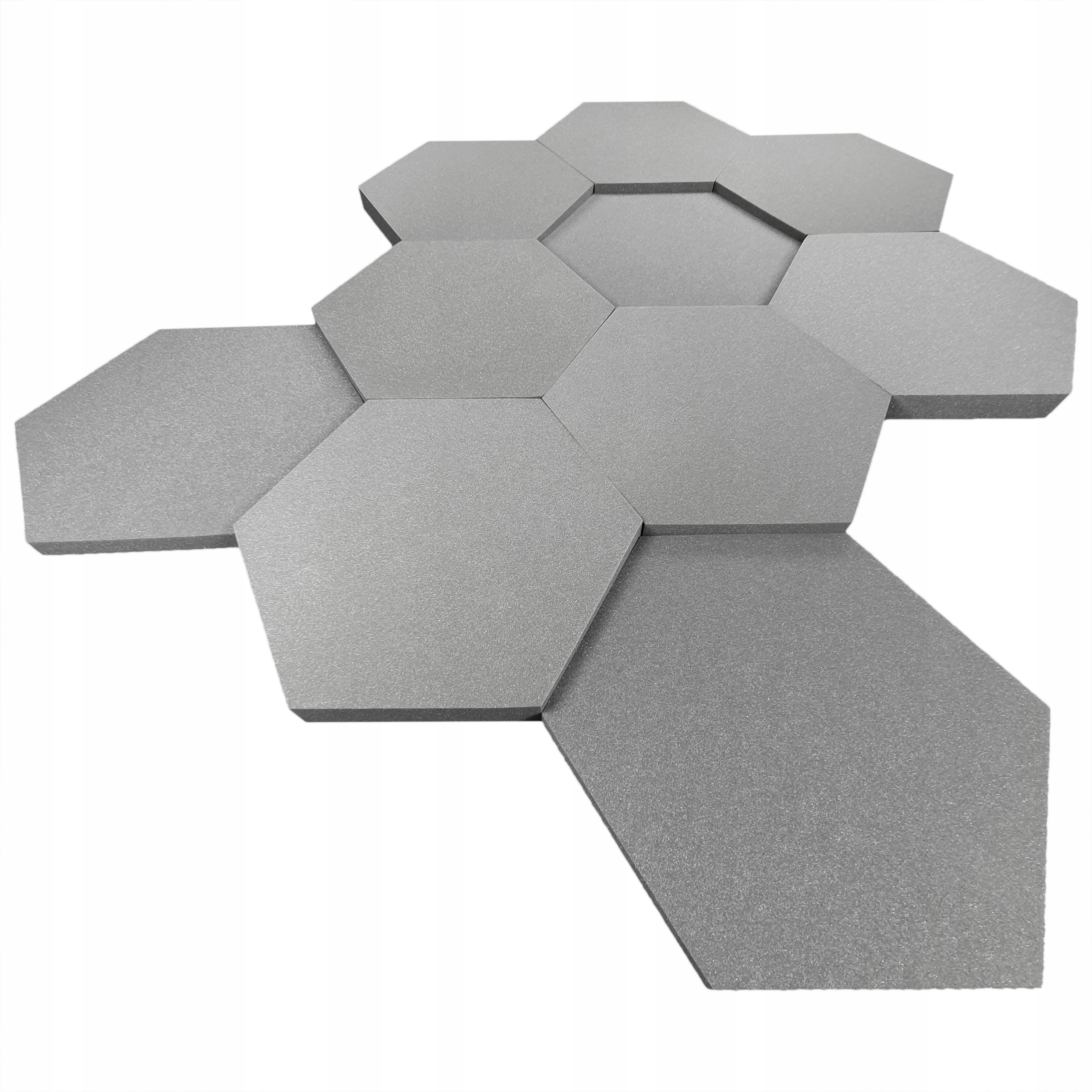 Akustické panely Set 10 ks panelů Šestiúhelník 5 cm x 43,5 x 50 cm Panel