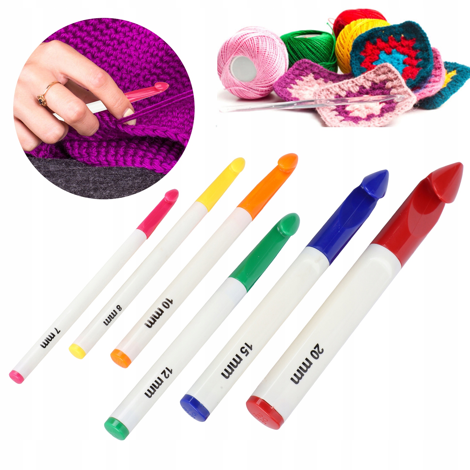 SZYDEŁKA ZESTAW SZYDEŁEK 6 SZT 7-20 MM Marka Inna