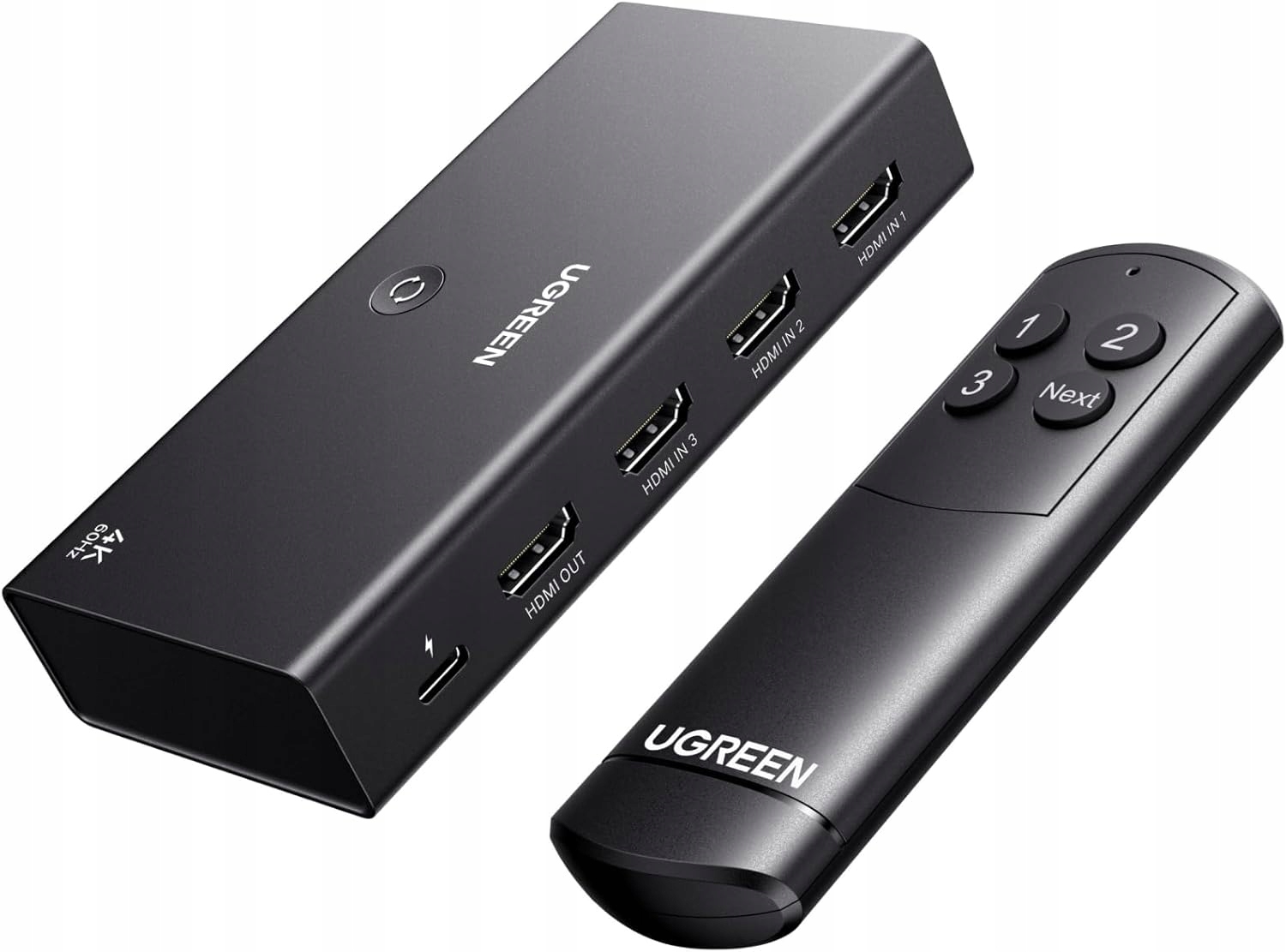 Switch Hdmi 3x1 4K Ugreen pilot do PS5 Xbox Tv Hdr