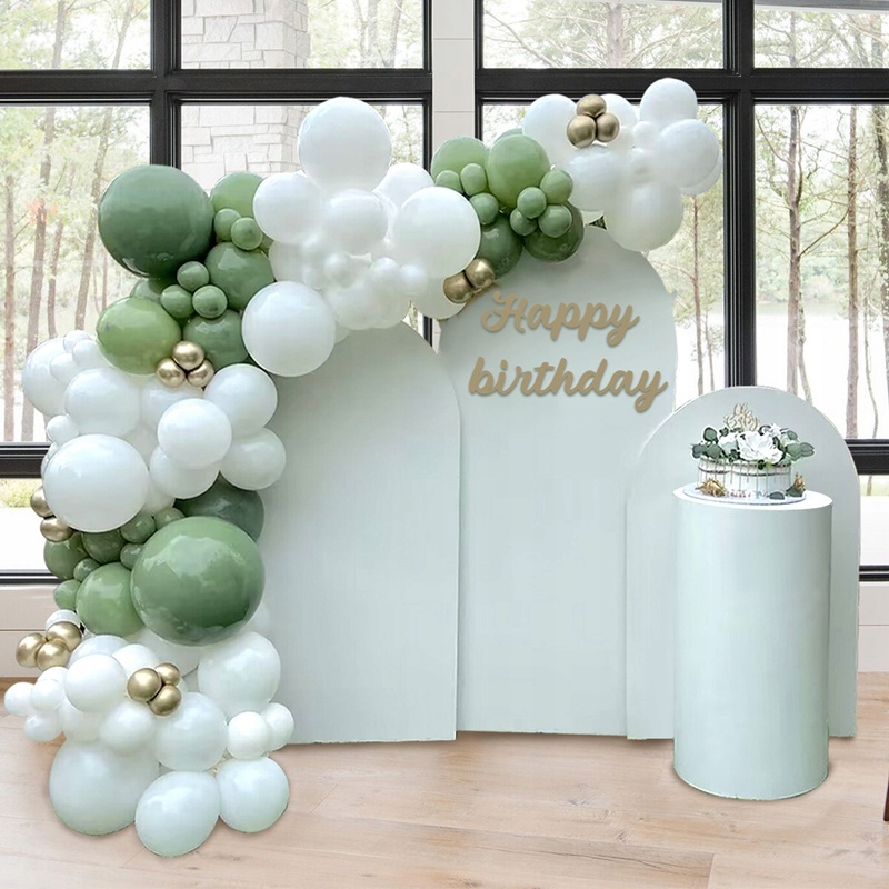 GIRLANDA BALONOWA BIAŁO ZIELONA ROCZEK CHCRZEST URODZINY KOMUNIA WESELE 18 Marka inny