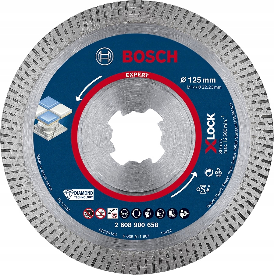 Bosch Diamantový Kotouč Expert Xlock 125x1.6x10 mm
