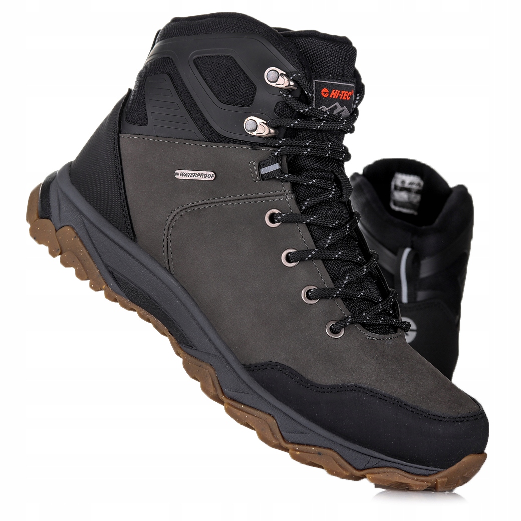 Pánské zimní boty Hi-tec Havant MID Wp Dark Grey Black