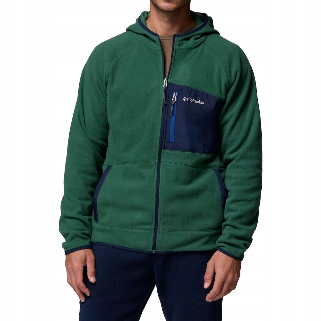 Polar Mikina fleecová rozepínací s kapucí Columbia Fast Trek Overlay XXL