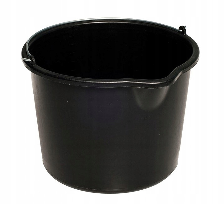 

Wiadro Gospodarcze Budowlane Plastikowe Czarne 16L
