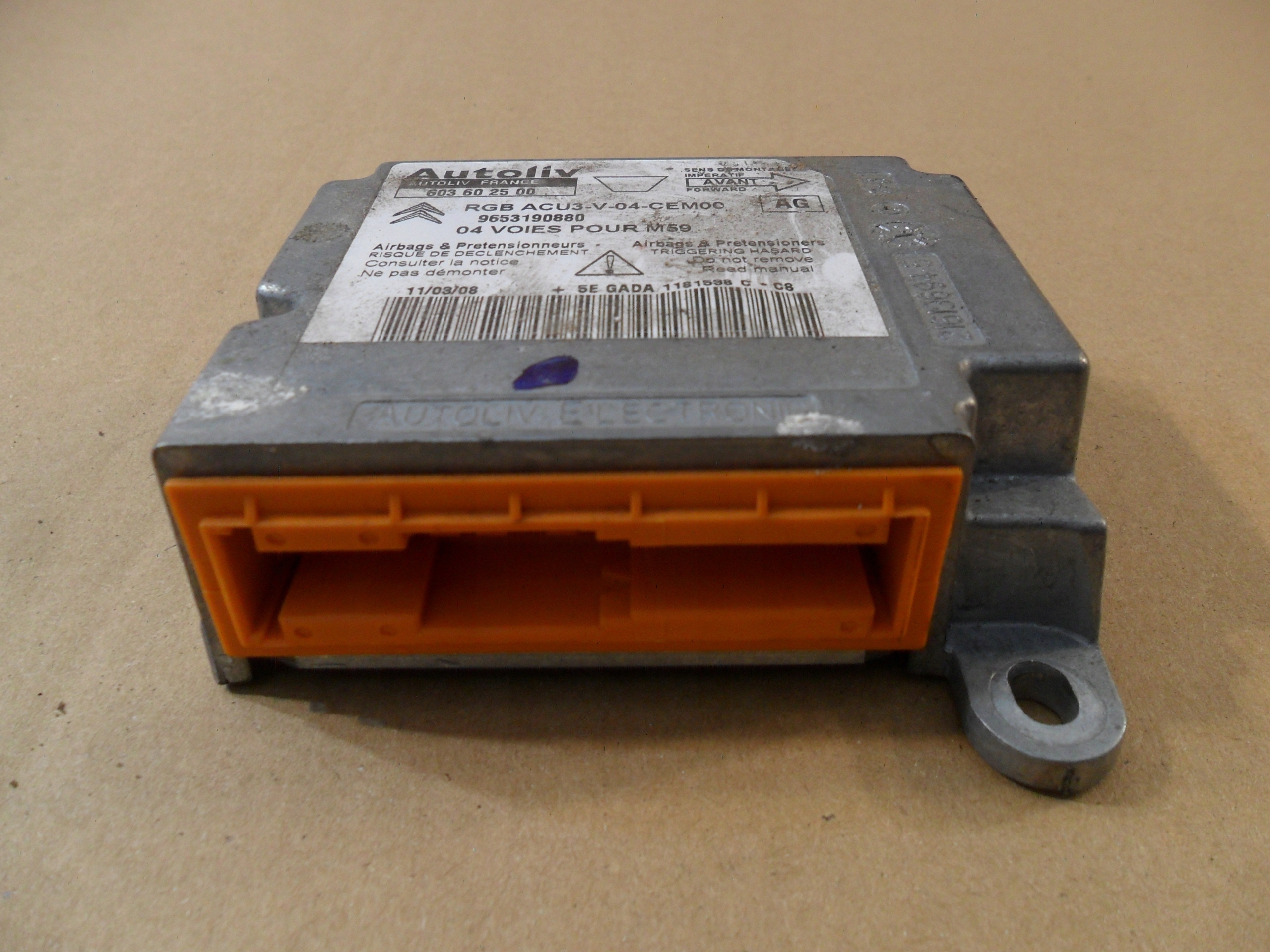 Sensor moduł PEUGEOT PARTNER 21619695 Numer katalogowy części 9633504280