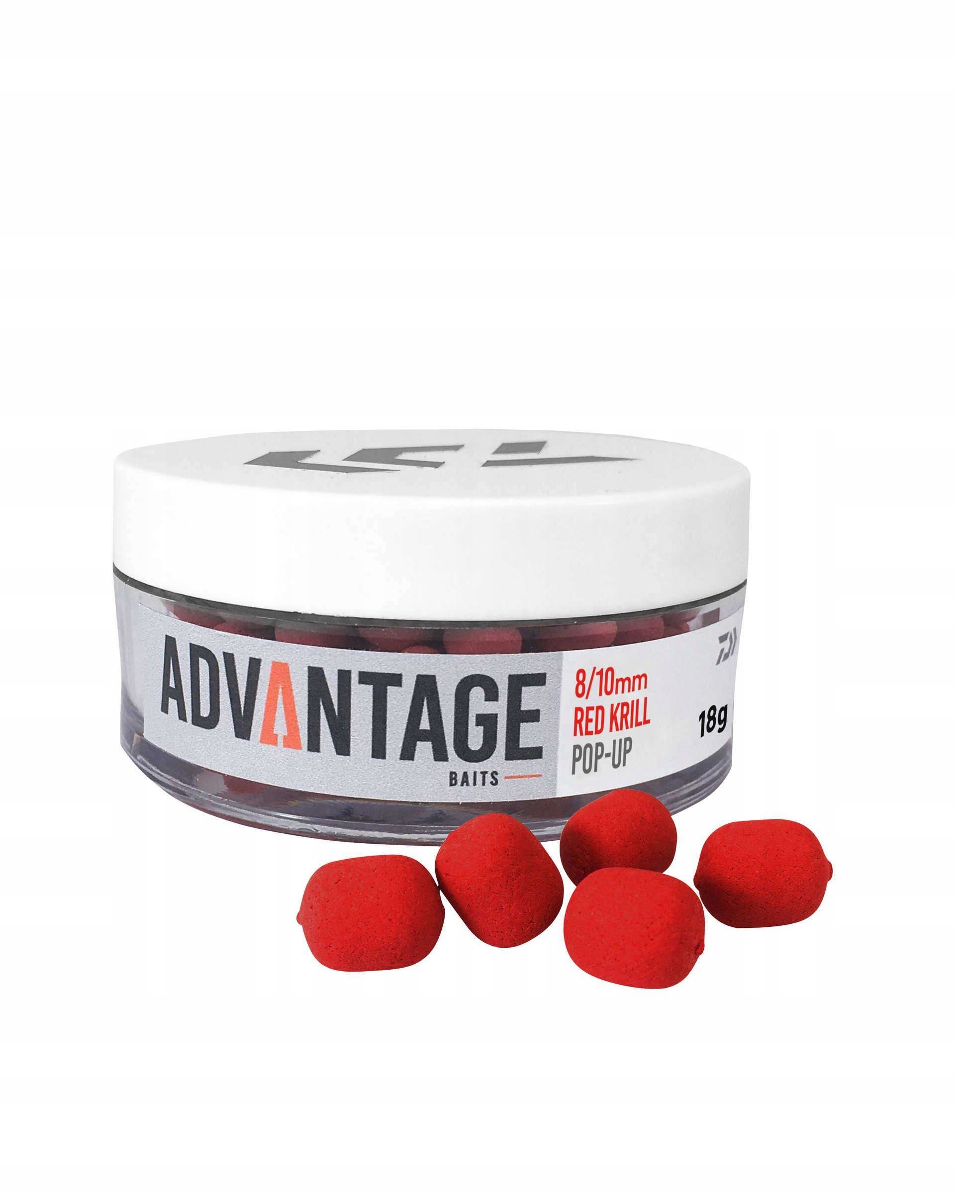 Kulki Daiwa Advantage Pop Up 6/8mm Red Krill