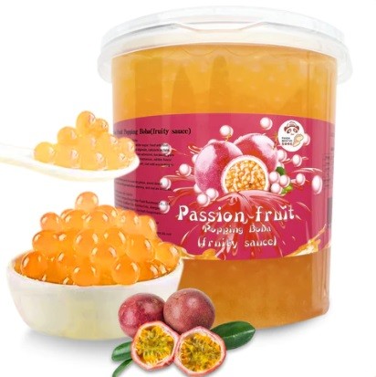 Levně Marakuja Bubble Tea kuličky popping boba 3 kg Kaviár na čaj a dezerty