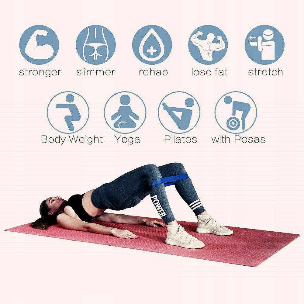 ZESTAW GUM OPOROWYCH DO TRENINGU FITNESS SPORT WYSOKA JAKOŚĆ 4-18 KG 5 SZT. Rodzaj guma