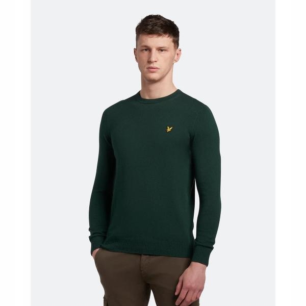 Lyle Scott Tmavě Zelený Svetr S Logem (s)