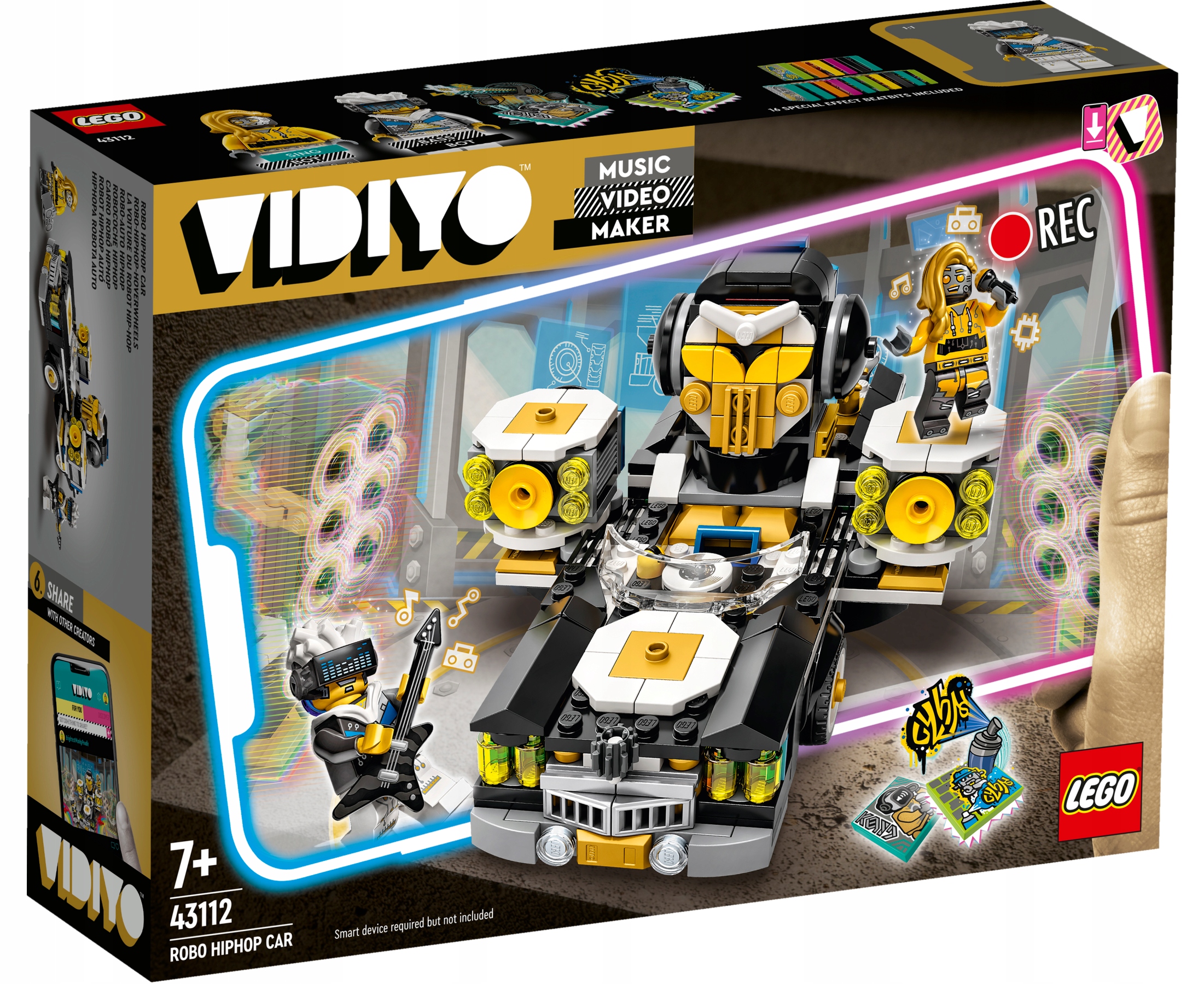Zestaw LEGO VIDIYO 43112 - Robo HipHop Car