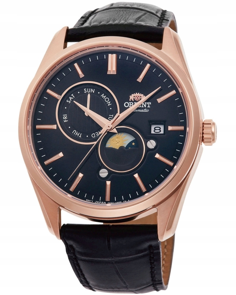 Nové Originální Pánské Hodinky Orient Sun&Moon RA-AK0309B10B Automat černé