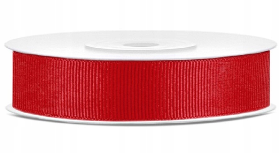 

Tasiemka Wstążka Rypsowa Ryps 15mm/25m Czerwona