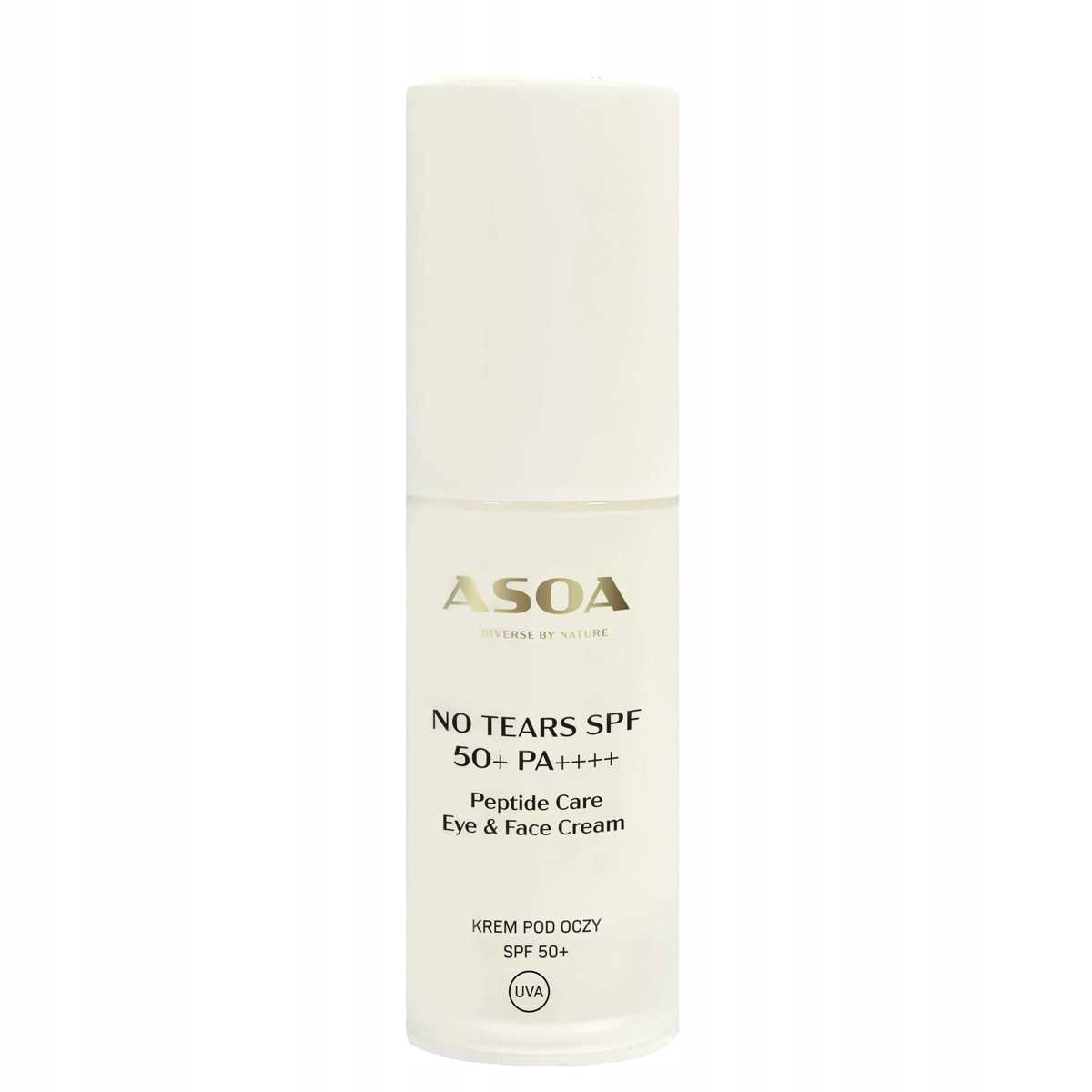 ASOA_No Tears Spf 50+ Pa++++ peptidový krém pod oči 30 ml