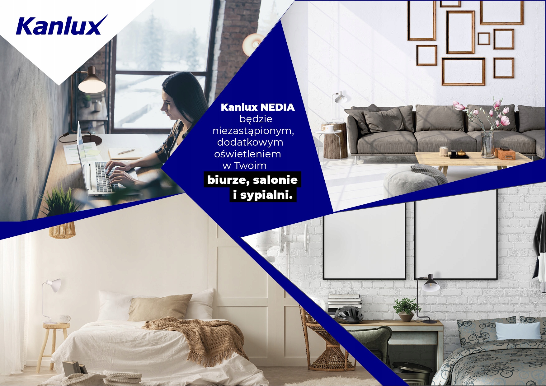 Zestaw Lampka biurkowa czarna Kanlux NEDIA +LED 4W Stan opakowania oryginalne