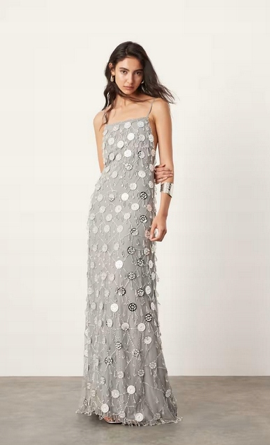 Zdobené Šaty S Korálky Flitry Edition 40 L