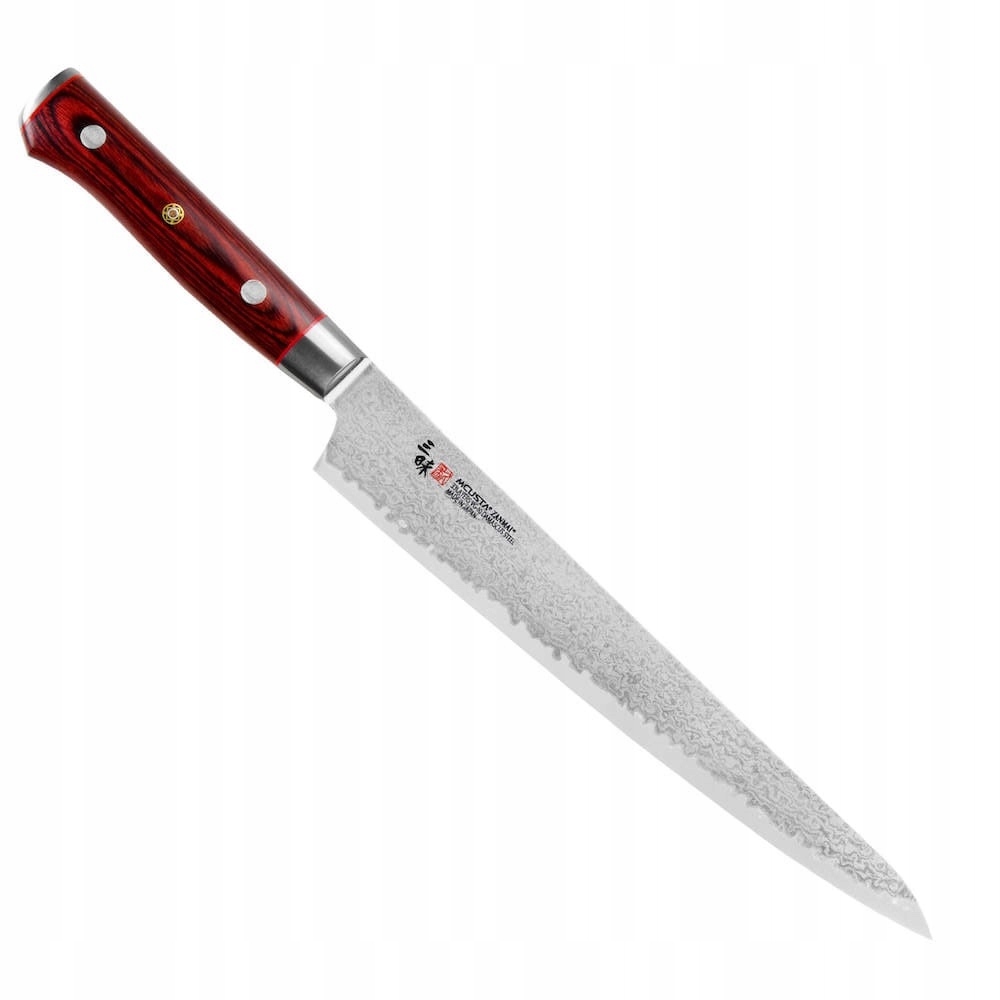 Mcusta Zanmai VG-10 Pro Flame Japonský ostrý kuchynský nôž Sujihiki 24 cm