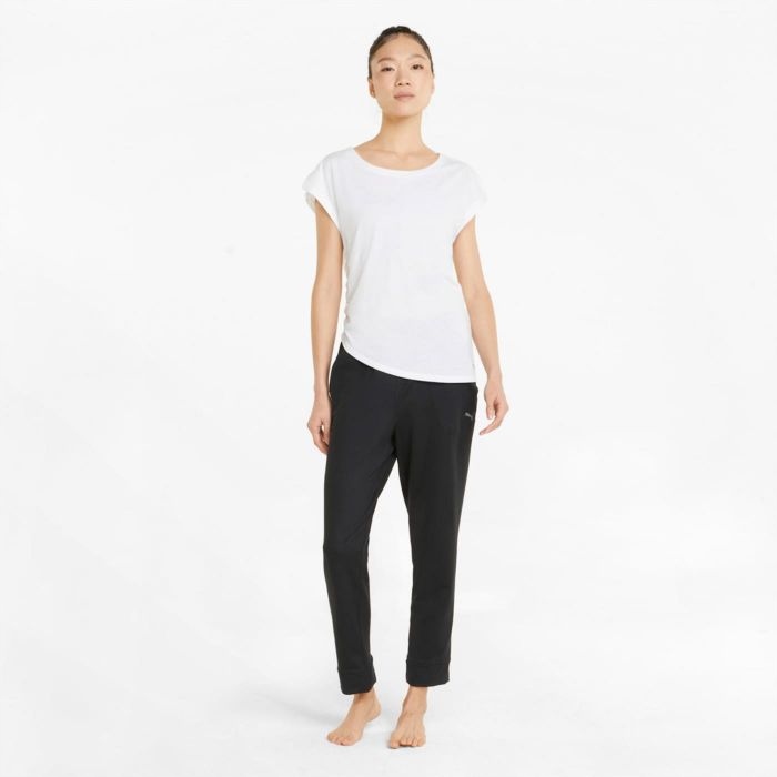 Y4415 PUMA STUDIO FOUNDATION TEE KOSZULKA T-SHIRT DAMSKI M Dekolt okrągły