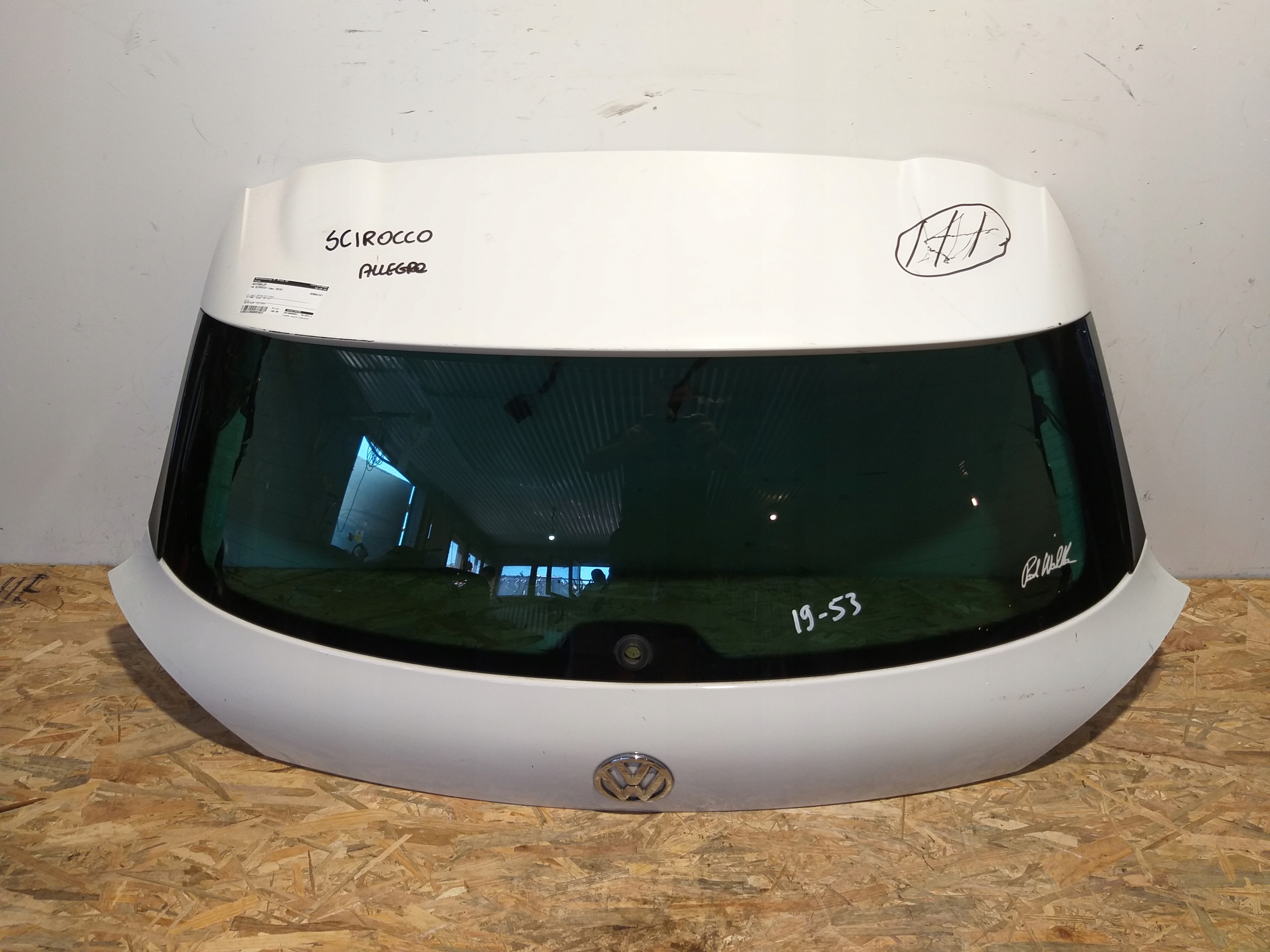 HECKKLAPPE KOFFERRAUMDECKEL VW VOLKSWAGEN SCIROCCO