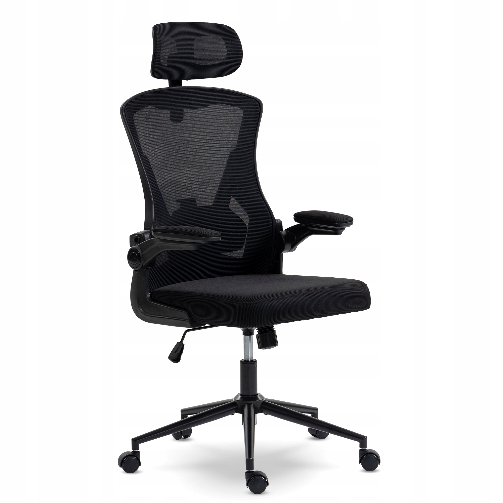 Fotel biurowy Ergonomiczny obrotowy Nowoczesny do biurka M 330 czarny