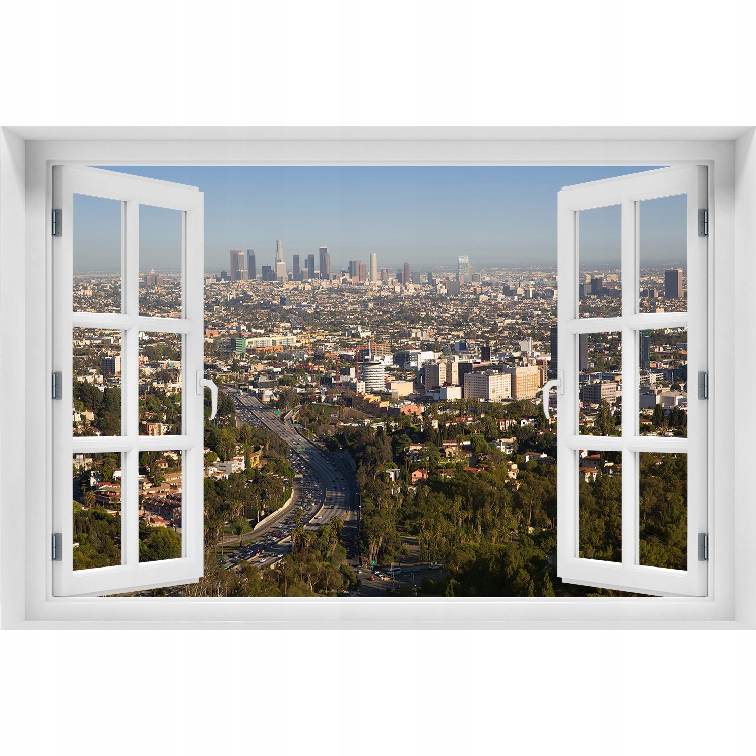 

Naklejka na ścianę 3D Okno widok Los Angeles 90x60