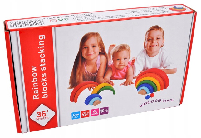 DREWNIANA TĘCZA KOLOROWA UKŁADANKA SORTER KLOCKI Rodzaj zestaw