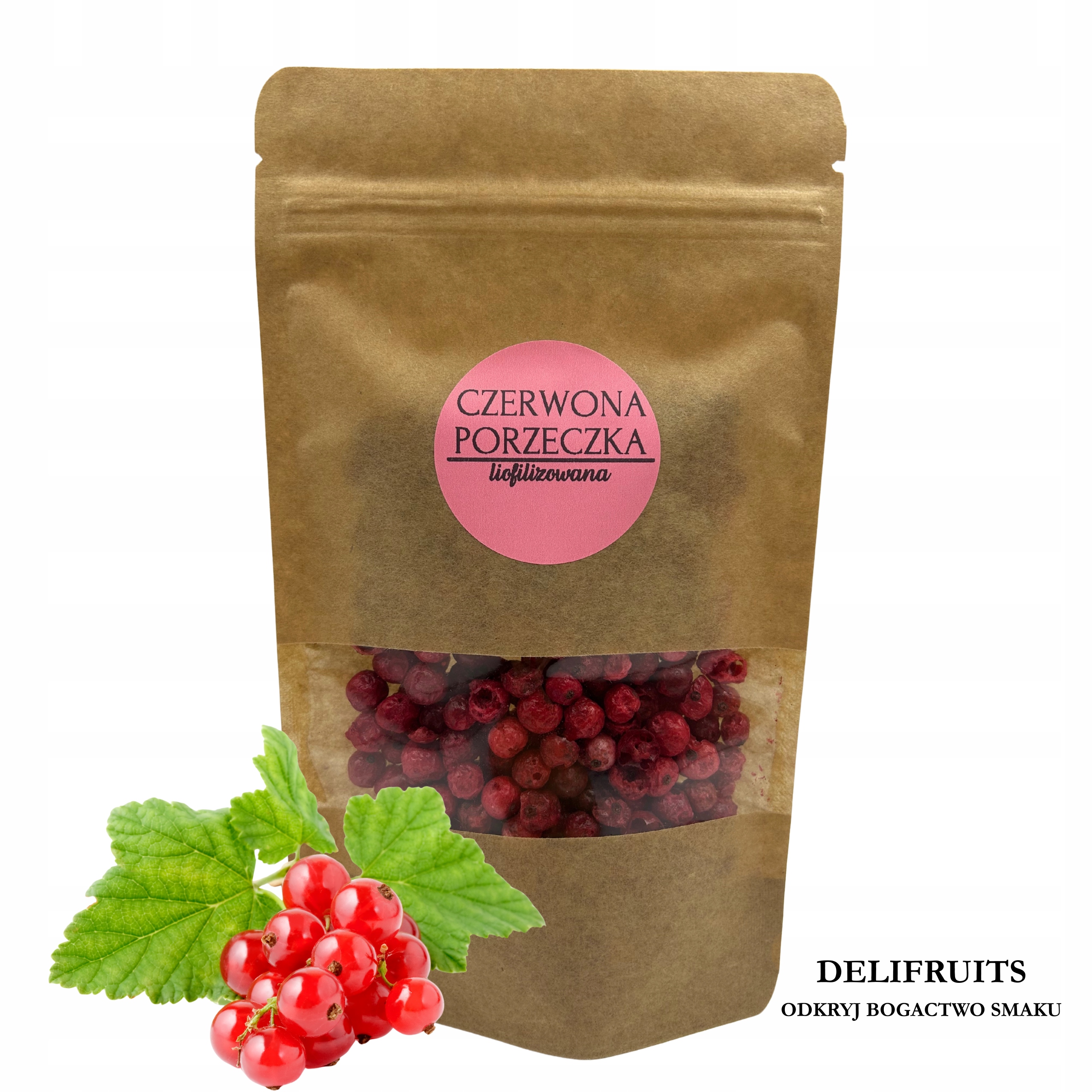 Levně Červený Rybíz Celý Lyofilizovaný 500 G, Lyofilizované Ovoce