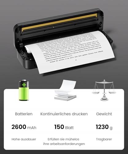 PHOMEMO M832 Przenośna Drukarka Termiczna A4 z Torbą i Papierem — miniatura 5