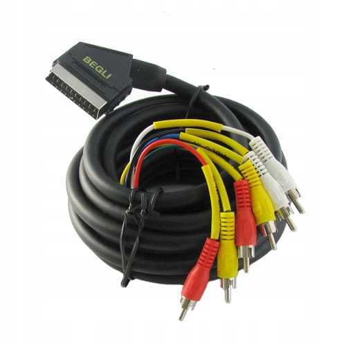 

Kabel Euro (scart) - 6 Rca (Cinch) AudioVideo Hq