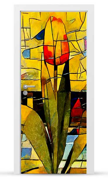 Okleina nálepka na vnější dveře Nábytková samolepicí Snadné Lepení