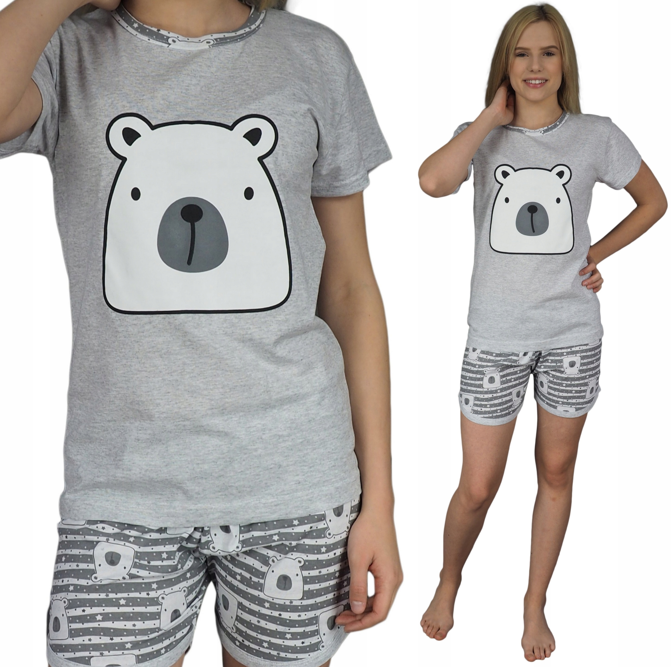 

Piżama Damska M (38) Szorty T-shirt Nowe Ładne M