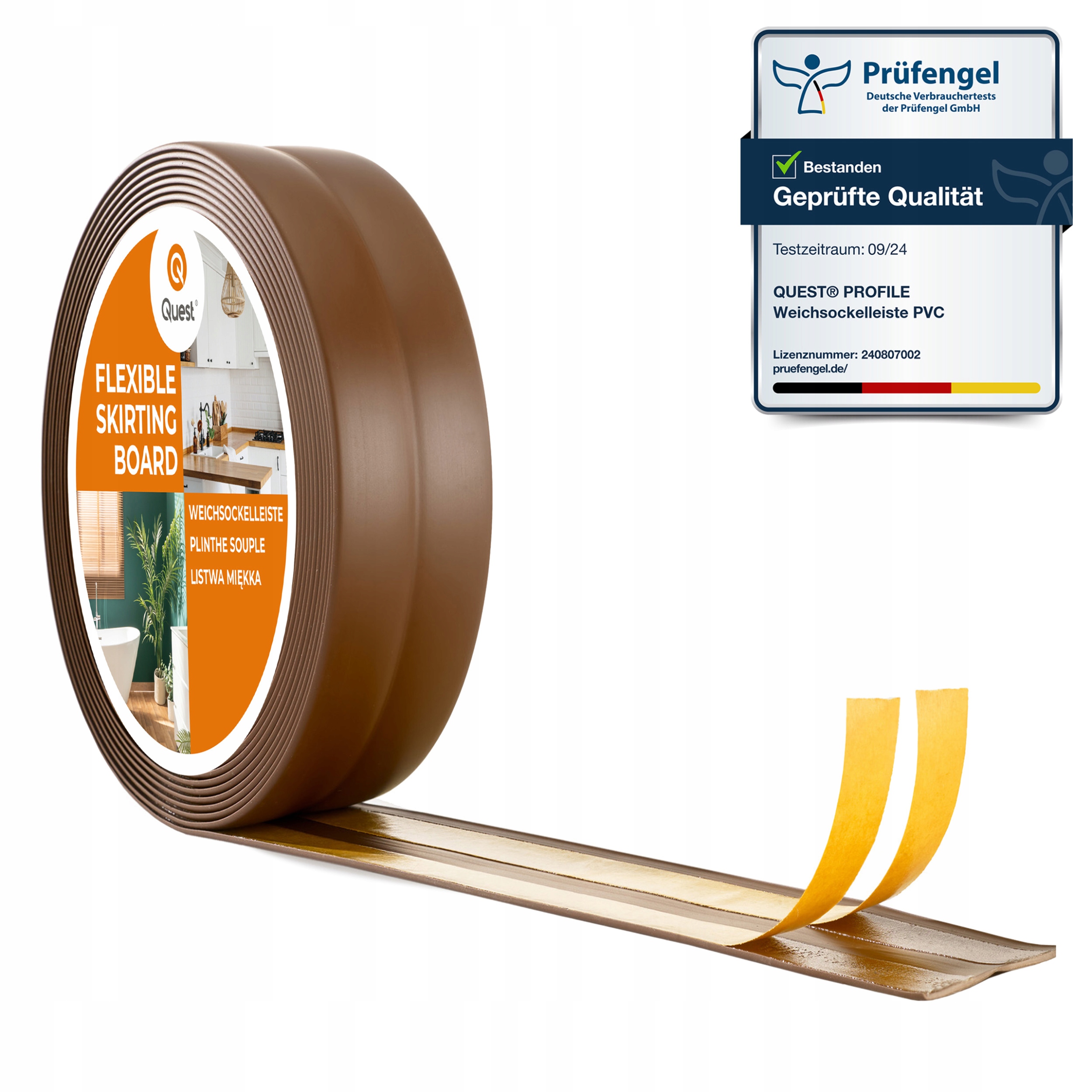 samolepicí dokončovací lišta Pvc hnědá 25x15 mm 20 m