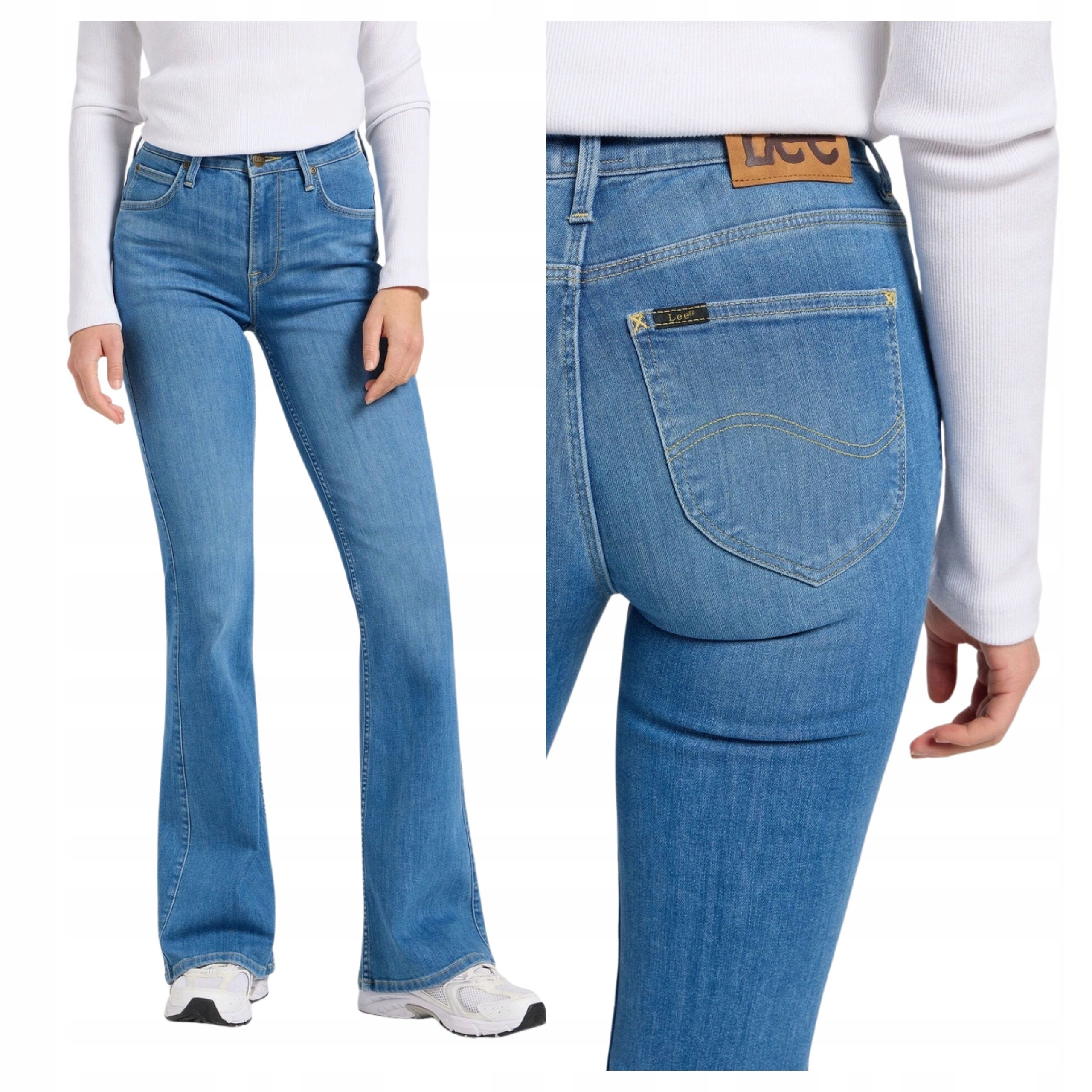 Dámské džínové kalhoty Lee Breese Deep Hum Přiléhavé Denim W29 L33