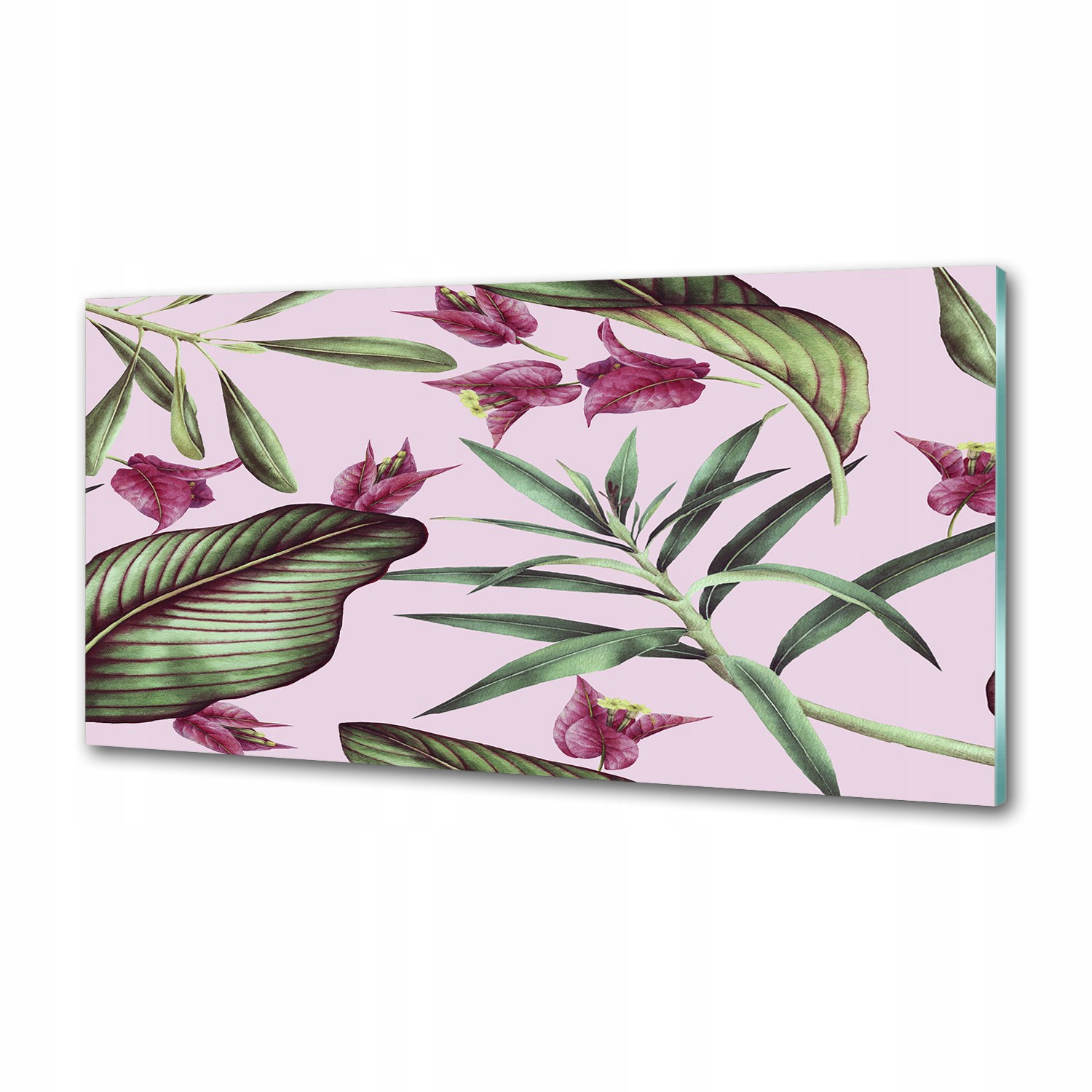 Panel do kuchyne Tropické kvety 100 x 50 cm Lepidlo