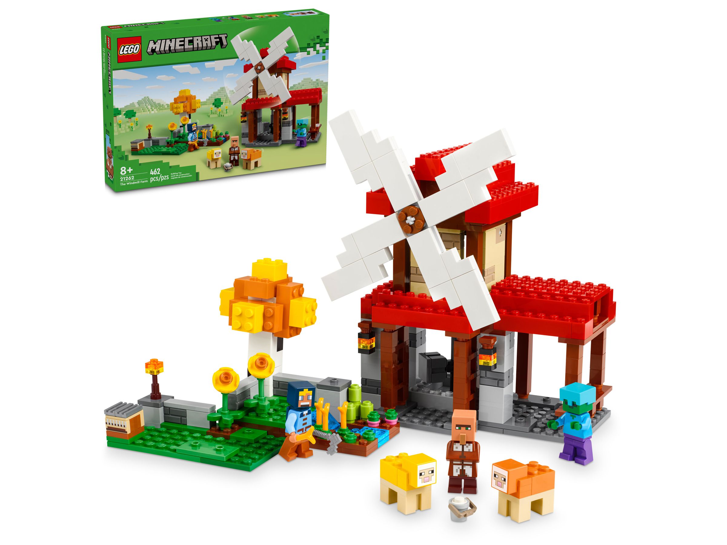Lego 21262 Minecraft Farma s větrným mlýnem
