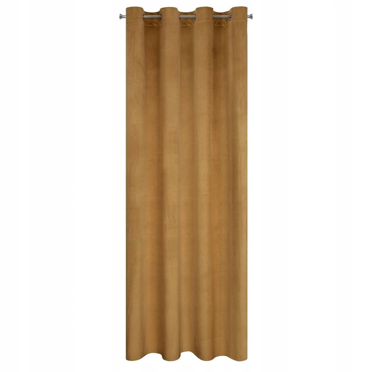 

Welurowa zasłona na kółkach gotowa złota 140x250cm