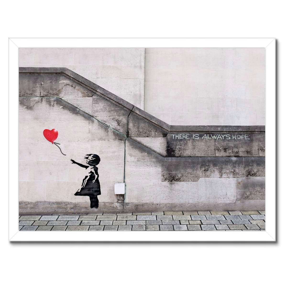 Plakáty v rámu 40x30 Banksy Dívka Balónek