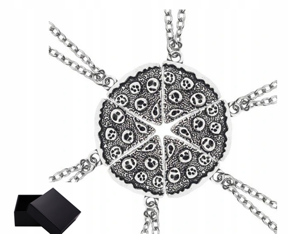 Pizza 6 Kusů Náhrdelník 6KS Gift Box C502