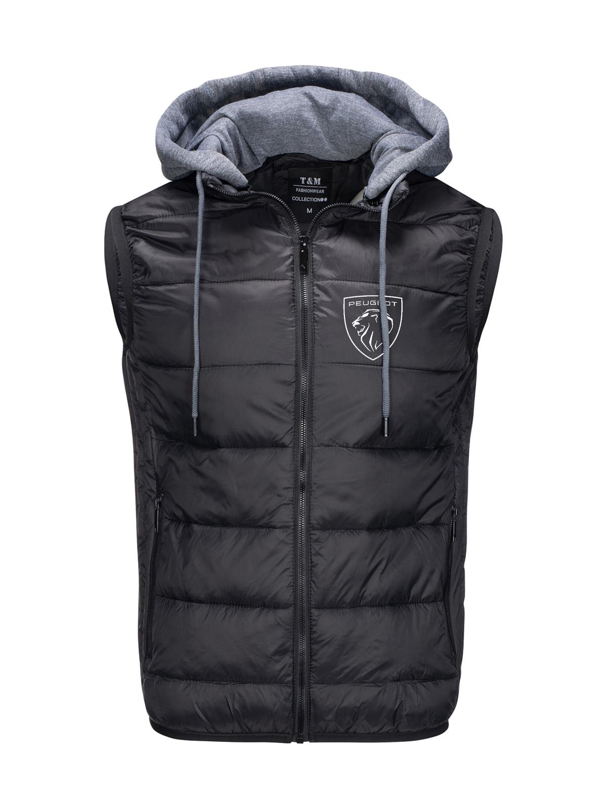 Bunda Bez Rukávů S Prošívaným Zateplením Peugeot Černá M