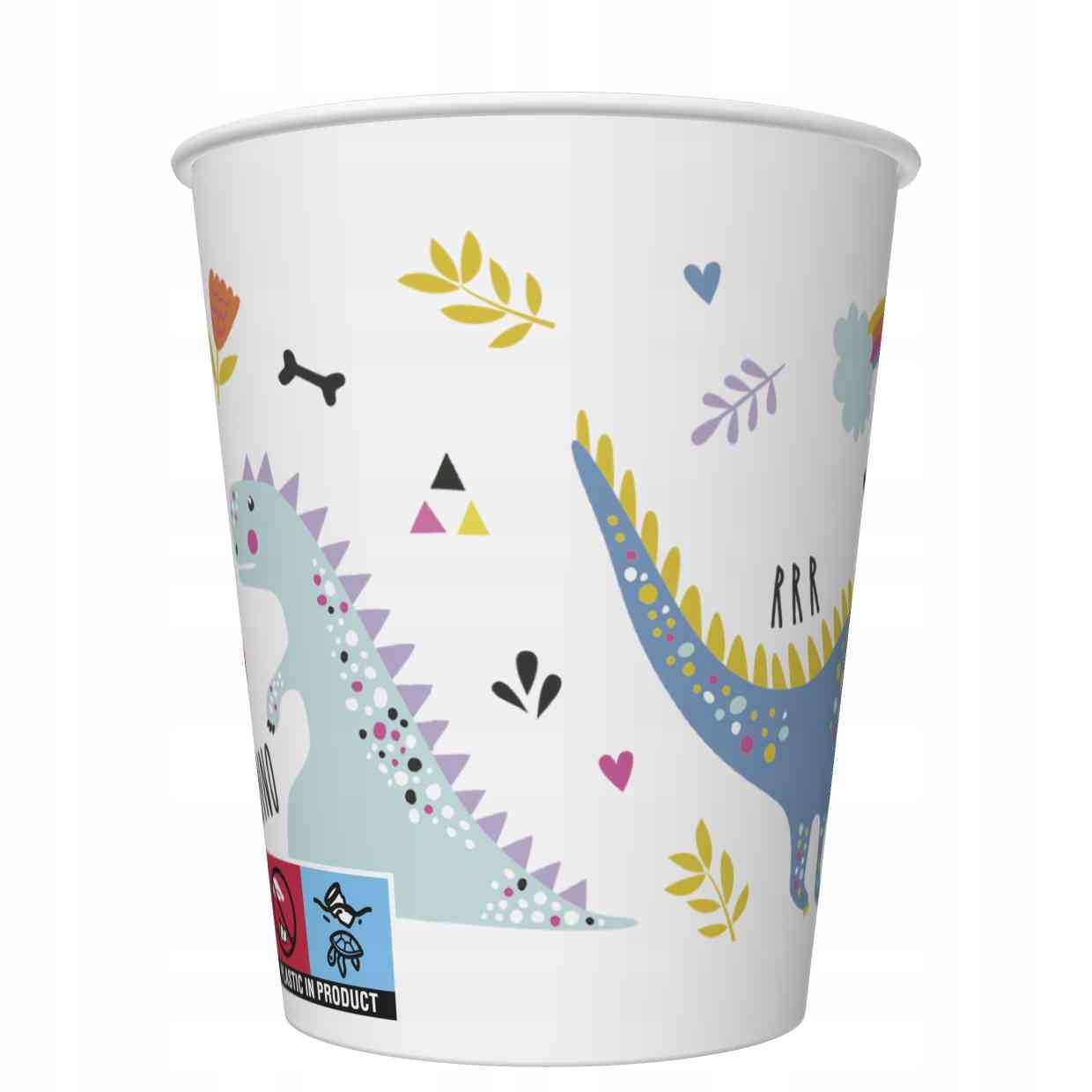 

Daisy Kubeczki Papierowe Dinozaury 250 ML 8 Szt